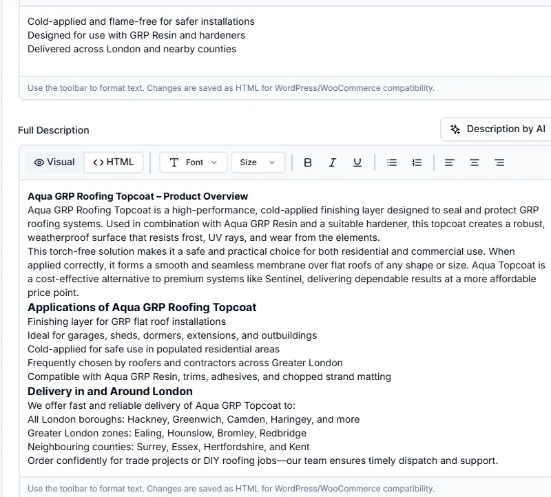 Close-up: Web-ready long descriptions